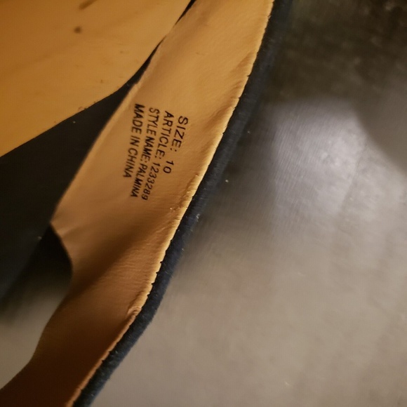 Bakers Women's Stacked Heel Strappy Shoe Palmina Teal Sz 10 - Picture 3 of 9